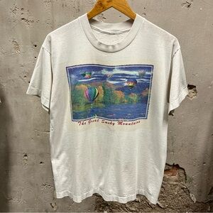 Vintage 1998 The Great Smoky Mountains Tennessee Hot Air Balloon Graphic Tee L